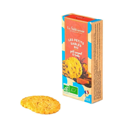 Biscuits sablés pépites de caramel & fève tonka bio – étui 37 g