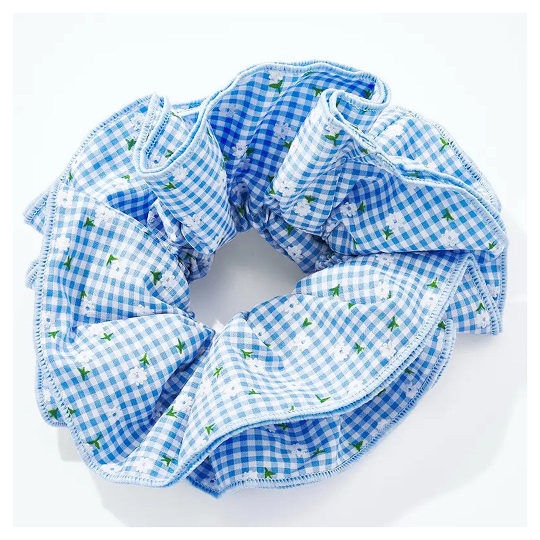 Chouchou Vichy bleu