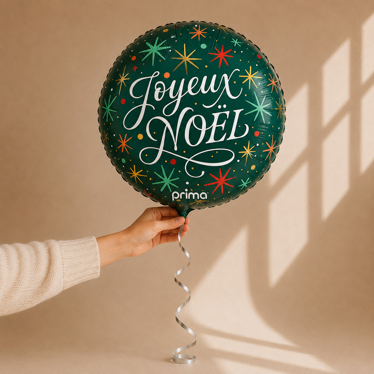 Ballon Joyeux Noël Étoiles