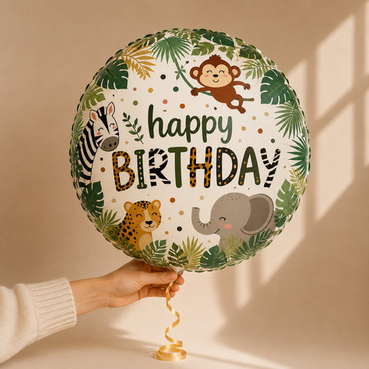 Ballon Anniversaire Safari