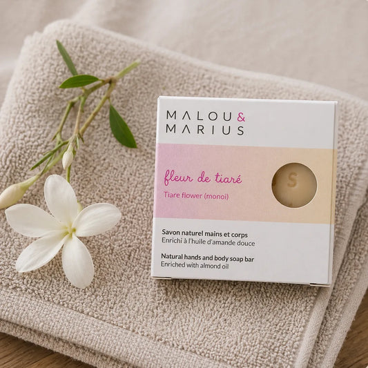 Savon corps fleurs de tigré, huile d'amande douce et d'olive