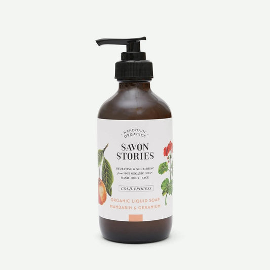 Savon Liquide Bio à froid Mandarine et Géranium